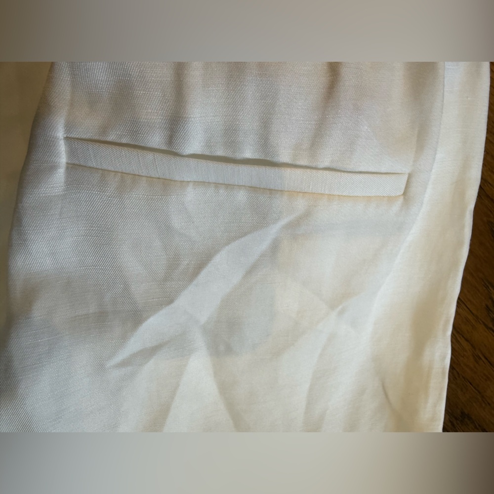NWT Anine Bing Kam White Linen Shorts - Picture 8 of 11